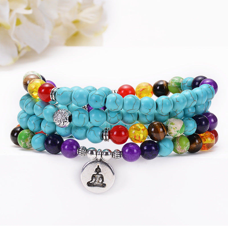Spiritual Abacus™ Yoga OM Tree of Life & Lotus Pendant Bracelet
