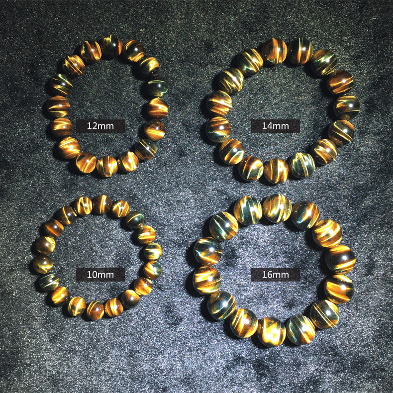 Spiritual Abacus™ Old Mine Tiger Eye Bracelet – Natural Dream Tiger Eye Stone for Focus & Confidence