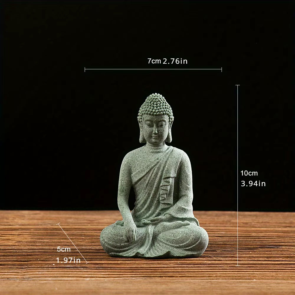 Spiritual Abacus Mini Zen Buddha Garden Statue