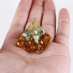 Spiritual Abacus Natural Crystal Gravel Pyramid Epoxy Decoration