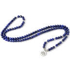 Spiritual Abacus™ Lapis Lazuli Crystal Lotus OM Bracelet – Inner Peace & Intuition Yoga Jewelry