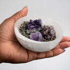 🌙 Selenite Charging Bowl – Crystal Cleansing & Energy Recharging Dish Sacred White Selenite Bowl for Stones, Jewelry & Spiritual Tools by Spiritual Abacus